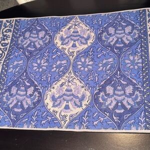 Blue and gray placemats - set of 6
